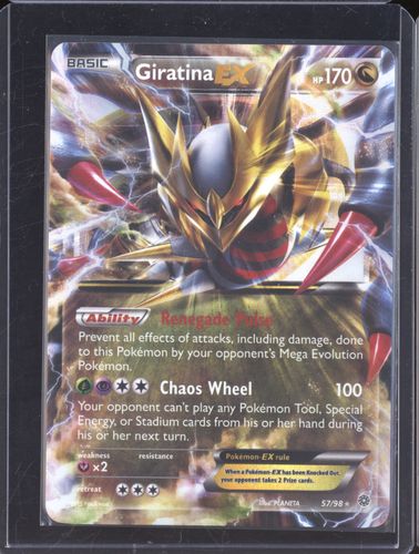 2015 Pokémon XY Ancient Origins #57 Giratina EX — front