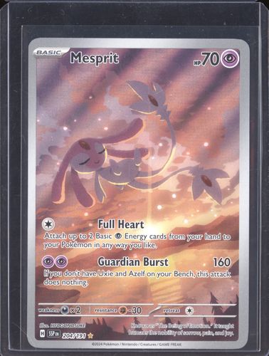 2024 Pokémon Surging Sparks #204 Mesprit Illustration Rare — front