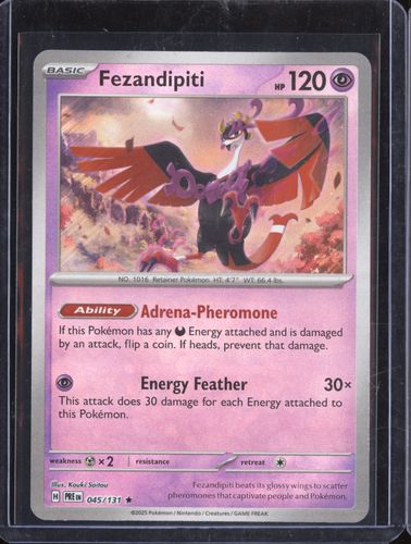 2025 Pokémon SV: Prismatic Evolutions #045 Fezandipiti — front