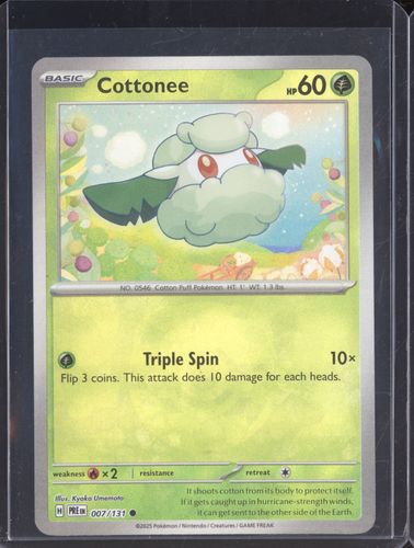 2024 Pokémon Prismatic Evolutions #007 Cottonee — front