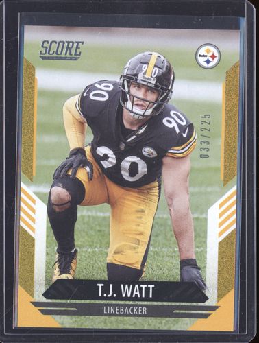 2021 Panini Score #117 T.J. Watt — front
