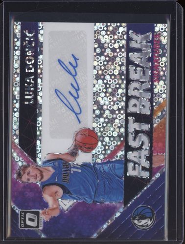 2018-19 Donruss Optic Fast Break Signatures #FB-LD Luka Doncic — front