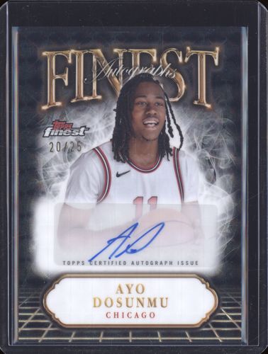 2024-25 Topps Finest #FA-AD Ayo Dosunmu — front