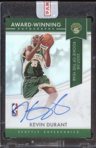 2007-08 Panini Award-Winning Autographs Kevin Durant — front