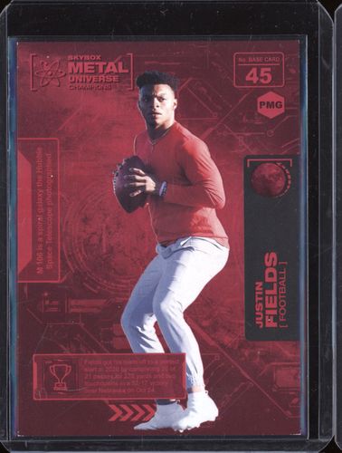 2021 Skybox Metal Universe Champions #45 Justin Fields — front