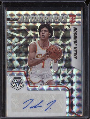 2021-22 Panini Mosaic Rookie Autographs #RAM-JJO Jalen Johnson — front