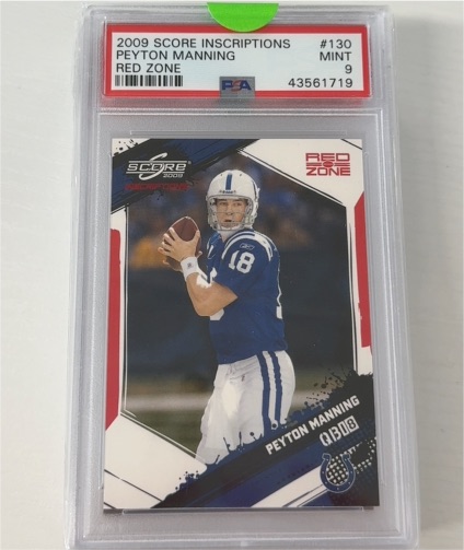 2009 Score Inscriptions #130 Peyton Manning — front