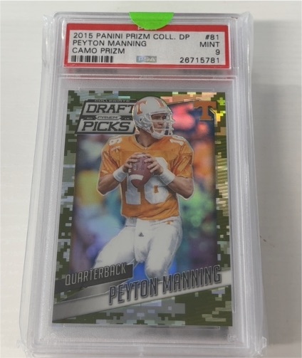 2015 Panini Prizm Draft Picks #81 Peyton Manning Camo Prizm — front