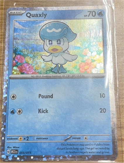 2023 Pokémon McDonald's Promos #003 Quaxly — front