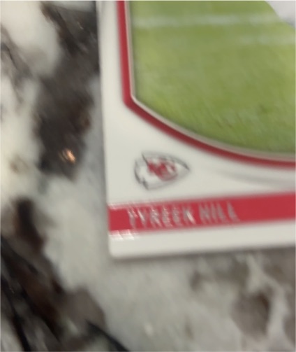 Tyreek Hill Kansas City Chiefs Football Card — front