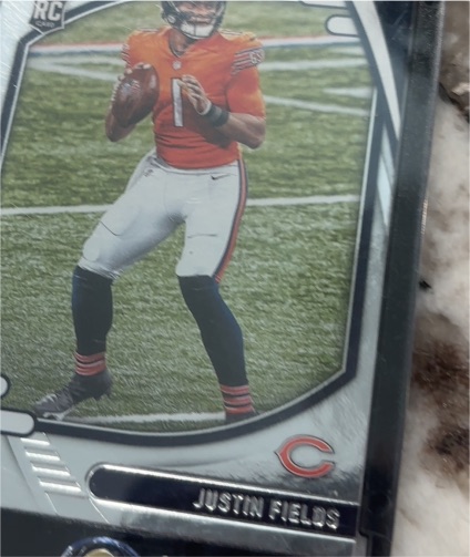 2021 Panini Absolute #108 Justin Fields Rookie Card — front