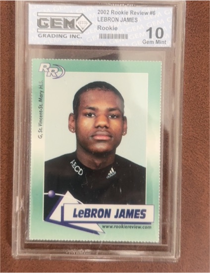 2002 Rookie Review #6 LeBron James — front