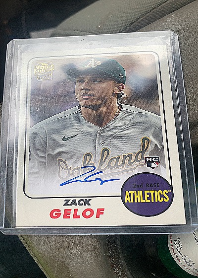 2024 Topps Archives #68FF-ZG Zack Gelof Fan Favorite Autograph — front