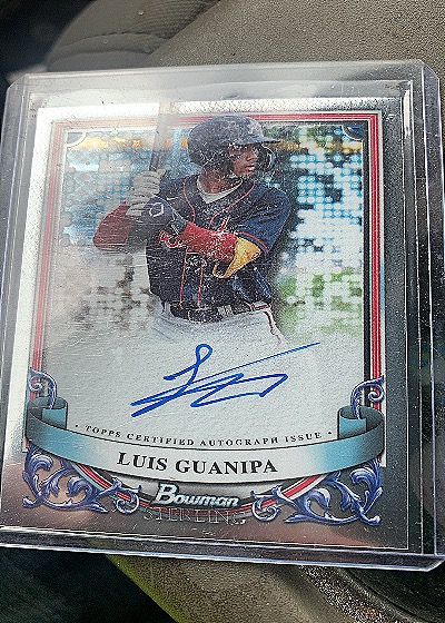 2024 Bowman Sterling Prospect Autographs #PA-LG Luis Guanipa — front