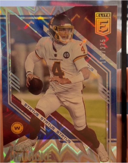 2021 Donruss Elite #3 Taylor Heinicke — front
