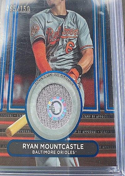 2024 Topps Tribute Stamp of Approval Relic #SOA-RM Ryan Mountcastle — front