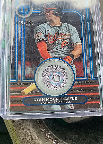 2024 Topps Tribute Stamp of Approval Relic #SOA-RM Ryan Mountcastle — front
