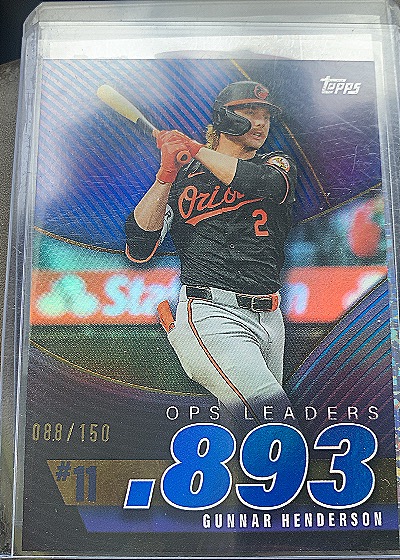 2025 Topps Series 2 OPS Leaders #OPS-11 Gunnar Henderson — front