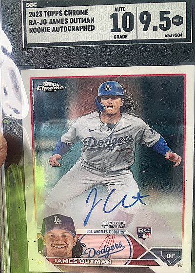 2023 Topps Chrome #RA-JO James Outman Rookie Autographed — front