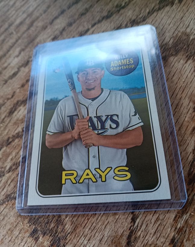2018 Topps Heritage High Number #643 Willy Adames Rookie Card — front