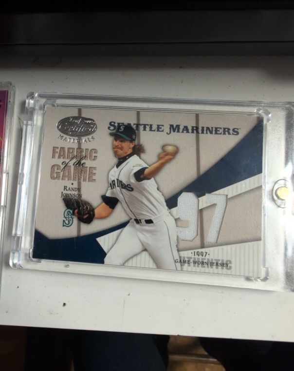 2004 Leaf Certified Materials Fabric of the Game Randy Johnson — front