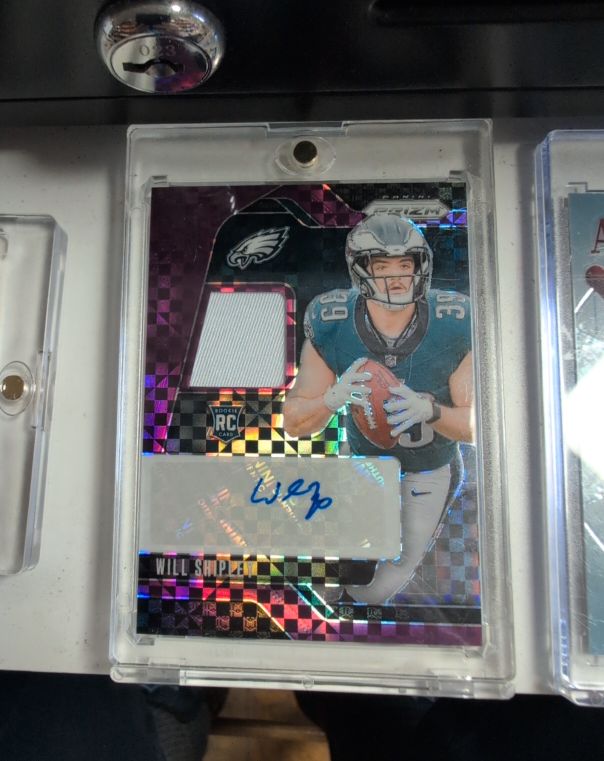 2023 Panini Prizm #193 Will Shipley Rookie Patch Autograph — front