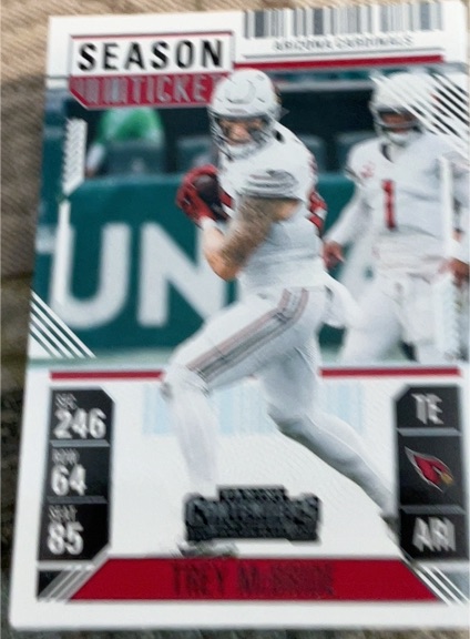 2024 Panini Contenders #1 Trey McBride Season Ticket — front