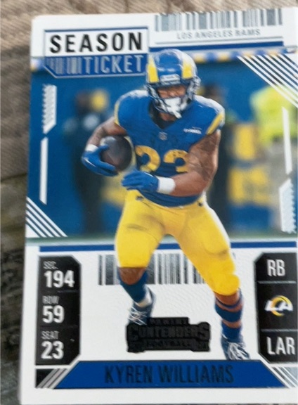 2024 Panini Contenders Season Ticket #60 Kyren Williams — front