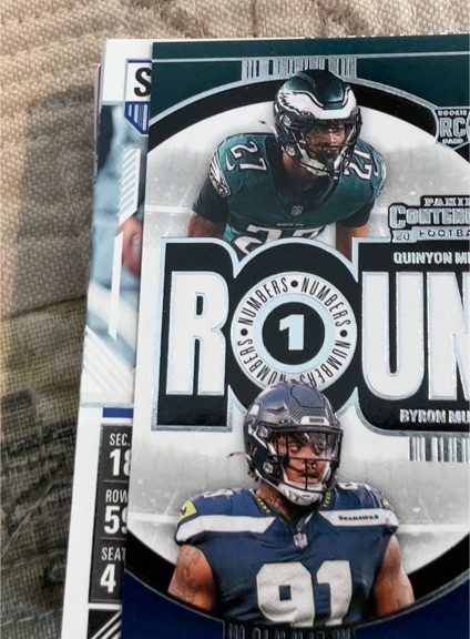 2024 Panini Contenders Round Numbers #24 Quinyon Mitchell / Byron Murphy II — front