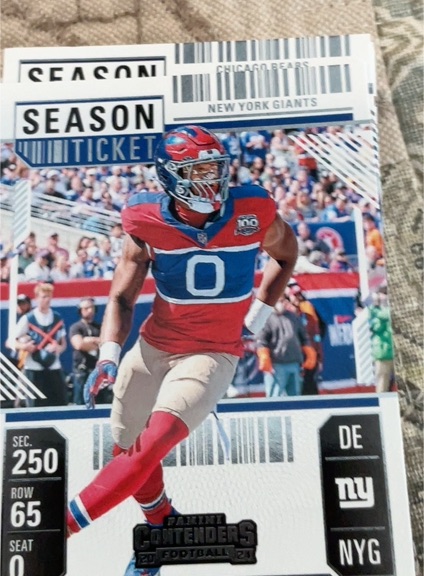 2024 Panini Contenders #74 Brian Burns Season Ticket New York Giants — front