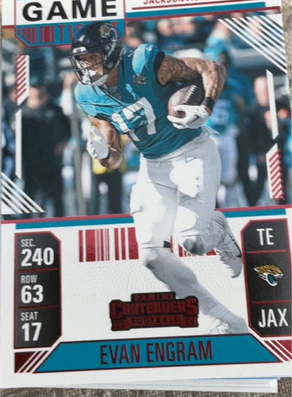 2024 Panini Contenders Season Ticket #45 Evan Engram — front