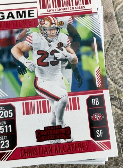 2024 Panini Contenders #86 Christian McCaffrey — front