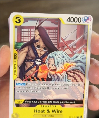 One Piece Card Game OP10-110 Heat & Wire — front