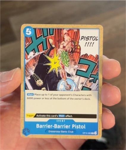 2023 One Piece TCG OP10-060 Barrier-Barrier Pistol — front