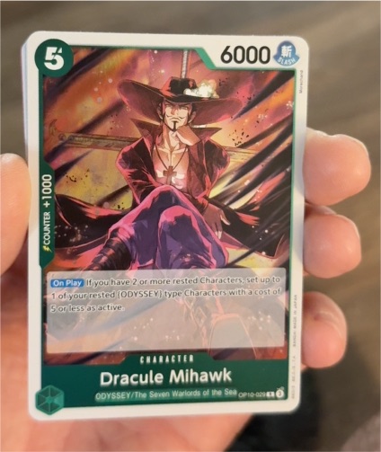One Piece Card Game OP10-029 Dracule Mihawk — front