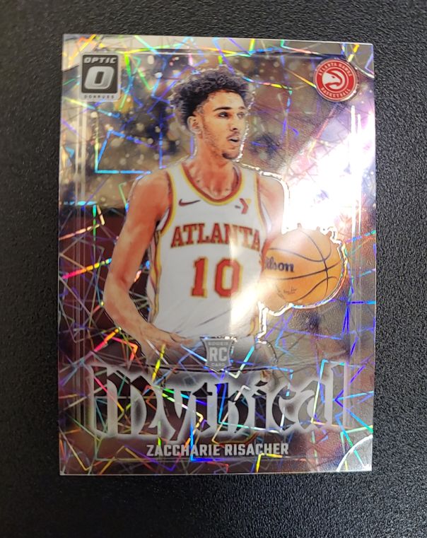 2024-25 Panini Donruss Optic #10 Zaccharie Risacher Mythical Rookie Card — front