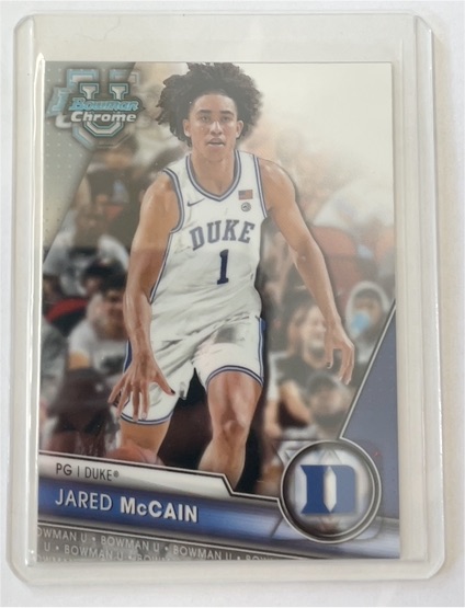 2023-24 Bowman University Chrome #18 Jared McCain — front