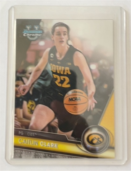 2023-24 Bowman University Chrome #34 Caitlin Clark — front