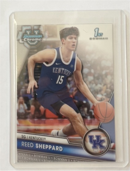 2023-24 Bowman Chrome University #45 Reed Sheppard — front
