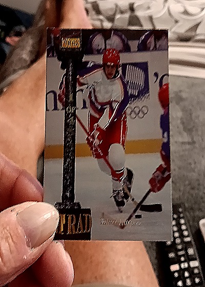 1994 Signature Rookies Tetrad #107 Valeri Karpov — front