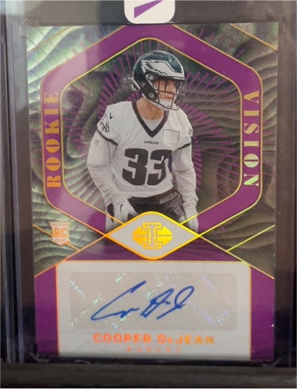 2024 Panini Illusions Rookie Vision Signatures #RVS-CDJ Cooper DeJean — front