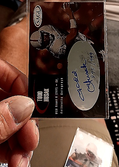 2000 Sage Autographs Red #A21 Todd Husak — front