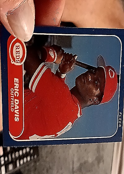 1986 Fleer #175 Eric Davis — front