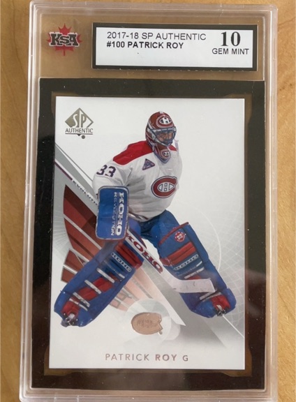 2017-18 Upper Deck SP Authentic #100 Patrick Roy — front