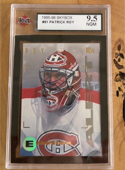 1995-96 Skybox Emotion #91 Patrick Roy — front