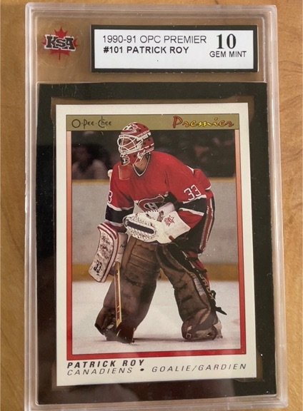 1990-91 O-Pee-Chee Premier #101 Patrick Roy — front
