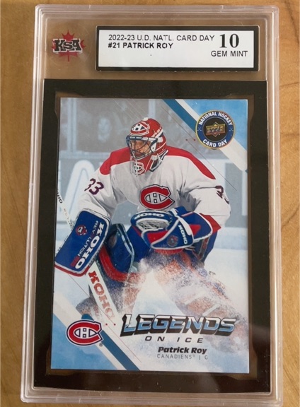 2022-23 Upper Deck National Hockey Card Day #21 Patrick Roy — front