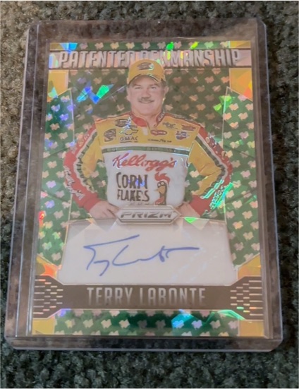 2016 Panini Prizm Racing Patented Penmanship #PP-TL Terry Labonte — front