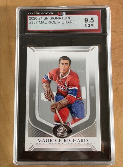 2020-21 Upper Deck SP Signature #337 Maurice Richard — front