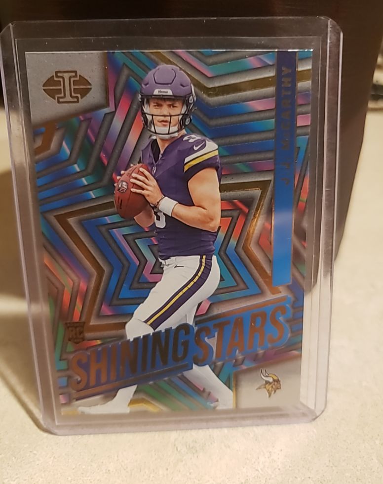 2024 Panini Illusions #8 J.J. McCarthy Shining Stars Rookie — front